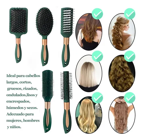 Herramientas De Peluquería Peine Redondo For Peluq 5pcs