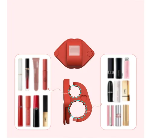 Organizador Portátil De Lápiz Labial, Estuche De Viaje Para