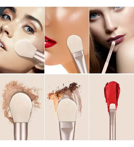 Juego De Brochas De Maquillaje, 4 Kits, Pelo Sinté