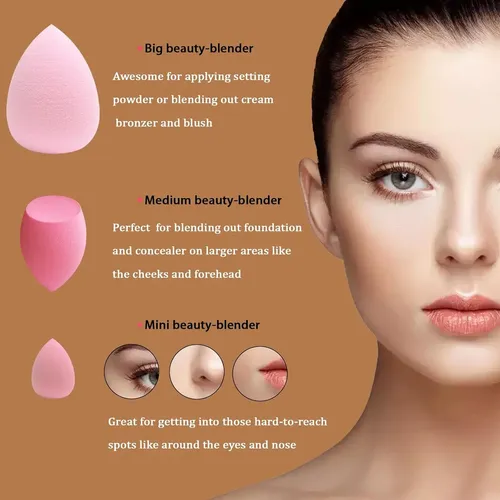 15 Pcs Beauty Blender Makeup Sponge Bulk:blender Sponges …