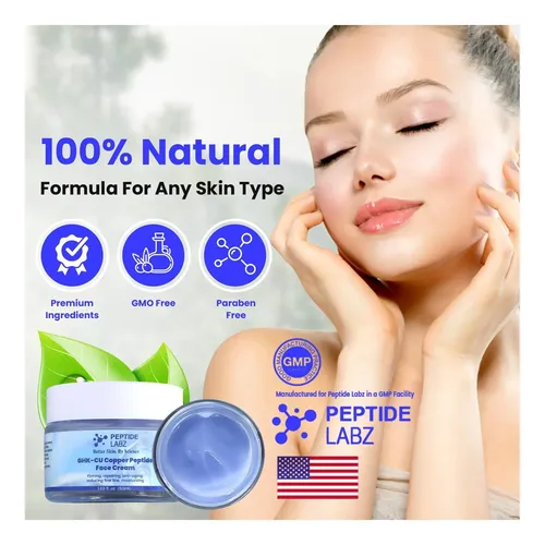 Crema Facial Antiarrugas Ih Ghk-cu Con Péptido De Cobre .*