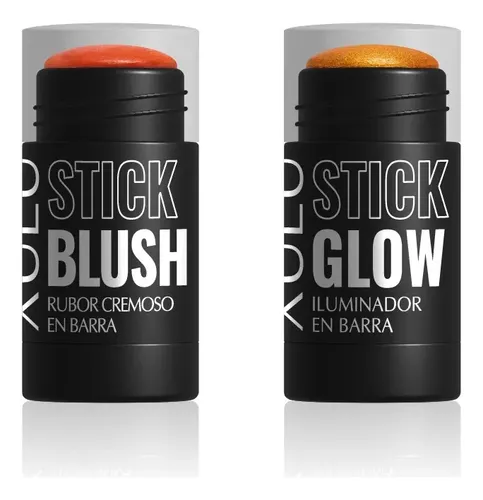 Pack Xúlu de Rubor y Iluminador en Barra con Acabado Mate y Brillo