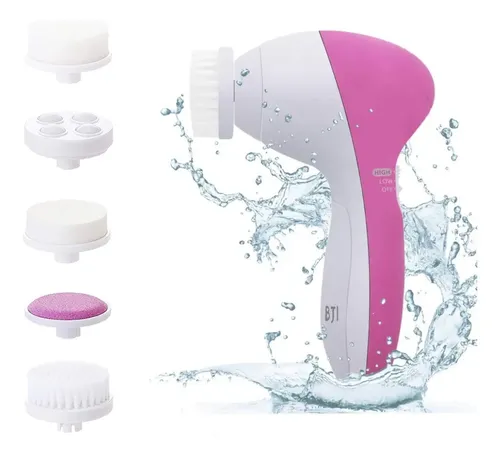 Cepillo Facial Limpador Exfoliador 5 En 1 Ergonómico
