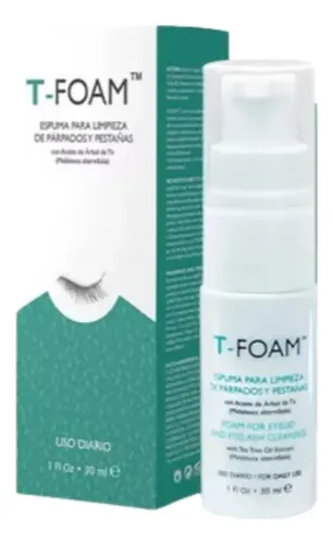 Espuma T-foam De Limpieza Para Párpados Y Pestañas (3 Cajas)