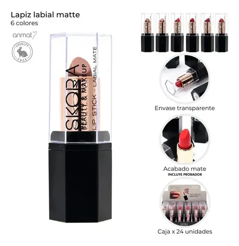 Lapiz Labial Essence Of You Matte Maquillaje Skora Unidad Tono 02