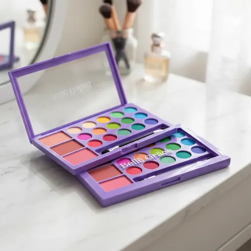 Paleta Sombras Ojos Rubor Brillante Mate 15 Tonos Veoquiero