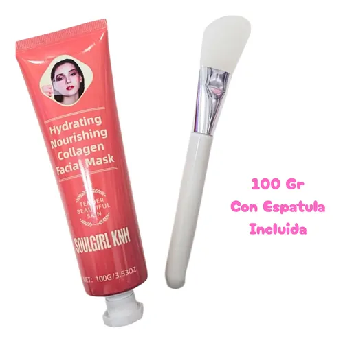 Mascarilla Facial Soulgirl Día Colágeno Aplicador Tendencia