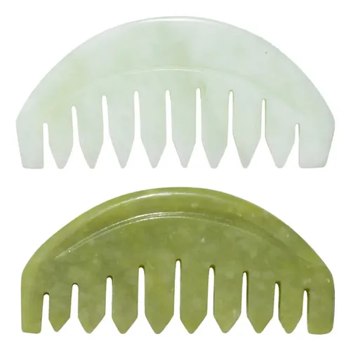 Masajeador Meridians Jade, Peine De Masaje For Cabello, 2 U