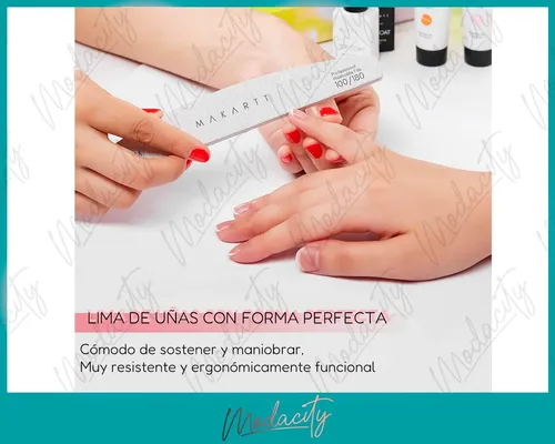 Lima Uñas City Girl X10 Gel Esculpidas Manicuría Calidad