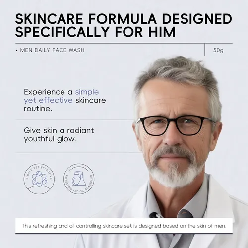Quiyum Men Daily Face Wash: Piel Fresca Y Limpia 50g