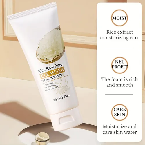 Lavado Facial De Limpieza Profunda, Lavado Facial De Arroz C