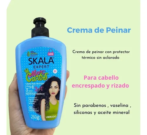 Crema Para Peinar Skala Mais Cachos Protector + Rulos