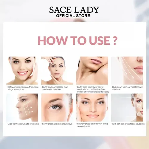 + V Herramienta De Belleza Para Masaje Facial Con Forma De –
