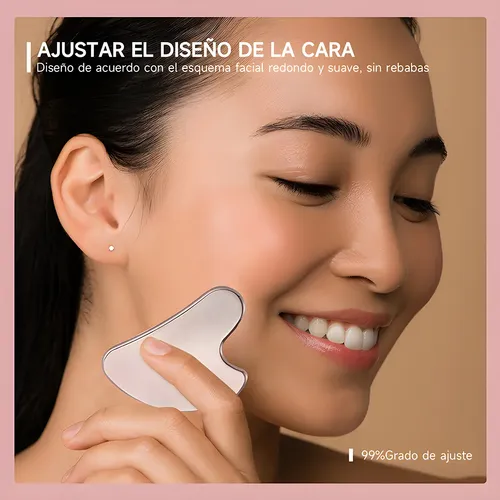 Ff 2 Masajeadores Faciales Y Corporales Gua Sha Acero 2026