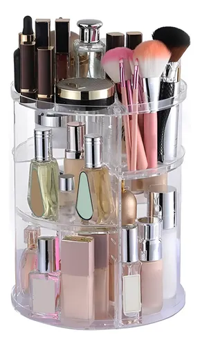 Organizador Giratorio Acrilico Porta Cosmetico Maquillaje