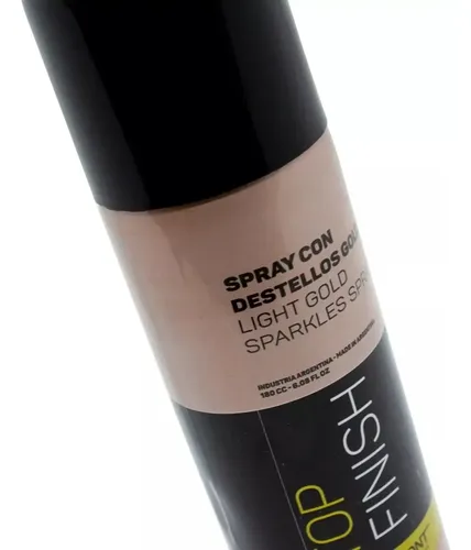 Primont Top Finish Spray Destellos Gold 180ml Brillo Suave