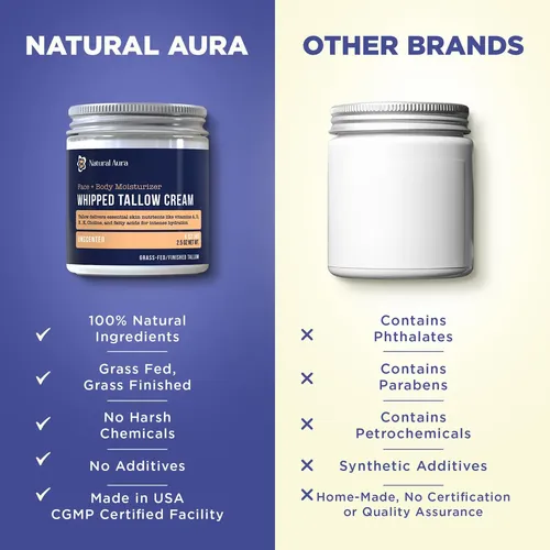 Hidratante Natural Aura Manteca De Res Batida 120 Ml Sin Fra