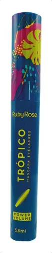 Mascara para pestañas power volume trópico Ruby Rose HB-8309 color negro