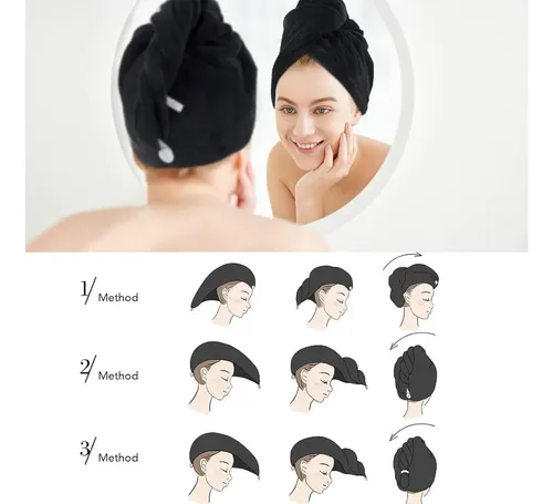 .toallas De Secado Rápido, Turbante Para La Cabeza,