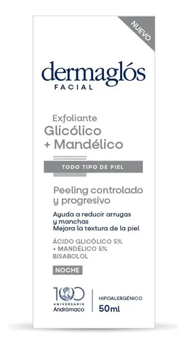 Dermaglós Facial Glicólico Mandelico Todo Tipo De Piel 50 Ml