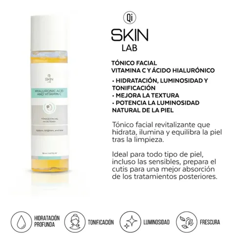 Skin Lab Tónico Vitamina C Ácido Hialurónico X 150 Ml