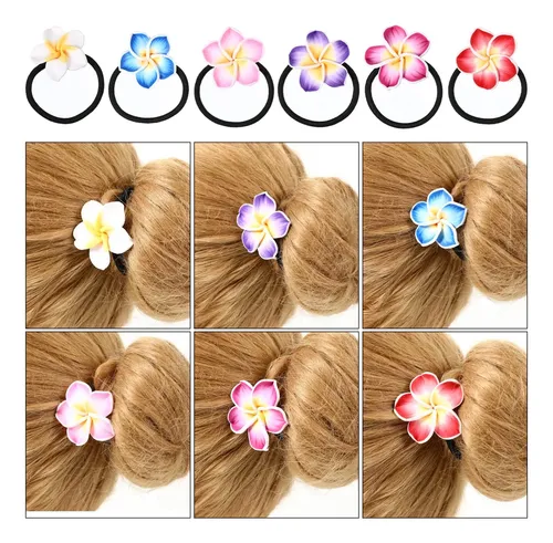 Set De 12 Cintas Para El Pelo Plumeria Beaupretty Para Mujer
