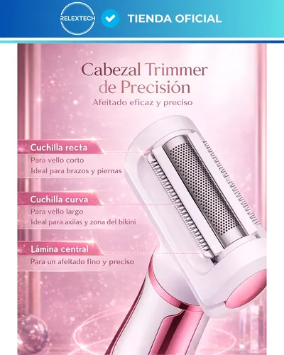 Depiladora Eléctrica Mujer 4 En 1 Usb Cejas Y Bikini
