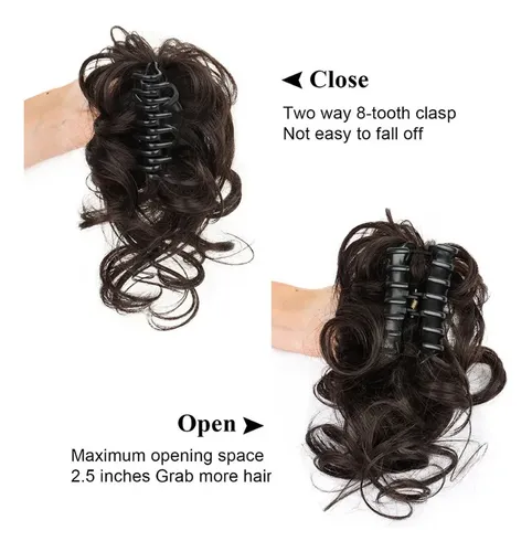 Extensión De Cabello Con Forma De Cola De Caballo Rizada Con