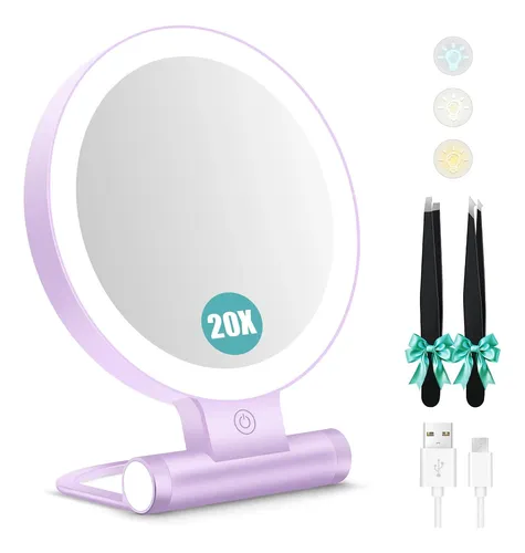 Espejo De Aumento B Beauty Planet 18cm Púrpura Plegable