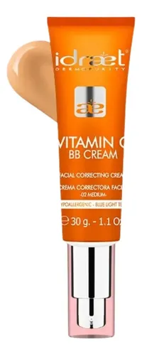 Base Maquillaje Vitamin C Bb Cream Correctora Idraet Medium