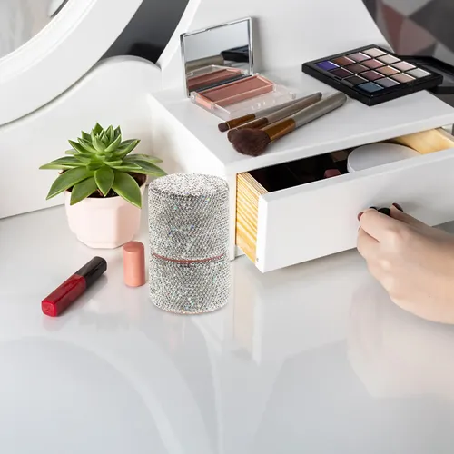 Juego De Brochas De Maquillaje Con Diamantes De Imitación