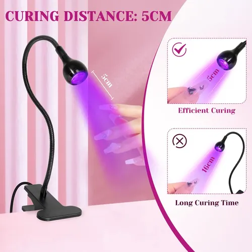 Aoraem Lámpara Uv Led Para Uñas De Gel Con Control De Pie