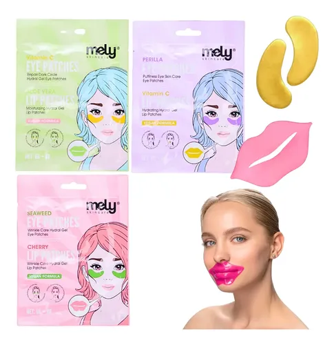 Mascarilla De Labios + Parche Para Ojos De Gel Hidratante Tipo de piel Normal