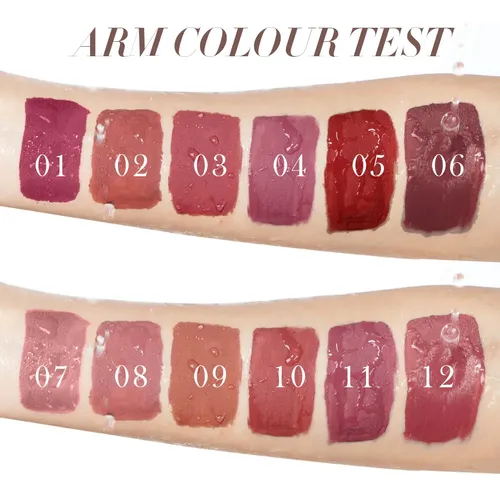 Kit De 12 Brillos Labiales Mate De Larga Duración Make