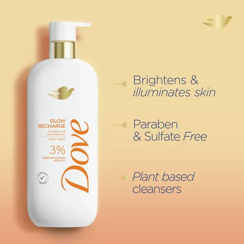 Gel De Baño Dove Glow Recharge Exfoliante 550 Ml Con Vitamin