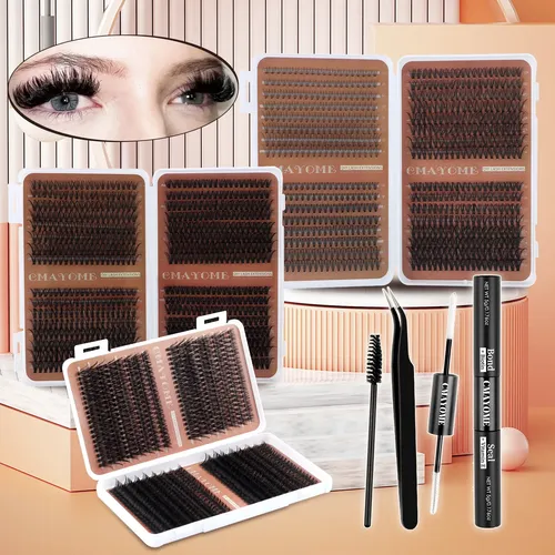 [jjm] 640pcs D-curl 10-100d, Kit Con Múltiples Estilos
