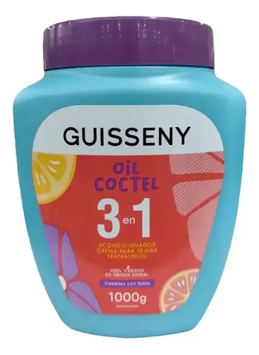 Mascara Capilar Tratamiento Oil Coctel 3 En 1 X 1k Guisseny