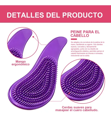 12pcs Cepillos Para Alisadoresmasaje Peine Para Cabello