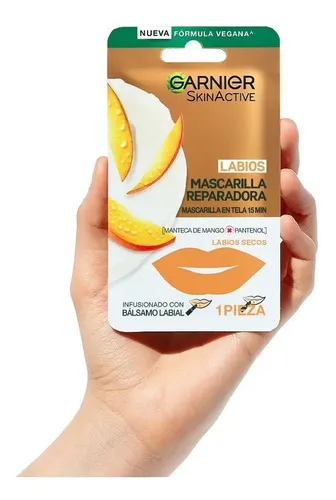 Garnier Skin Active Mascarilla En Tela Para Labios Reparadora Garnier Mango 5g Mango
