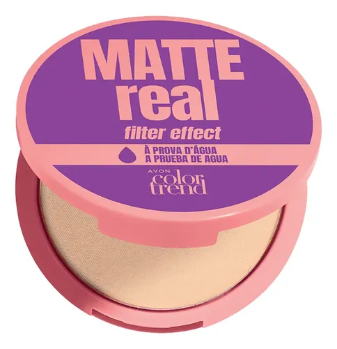 Avon Color Trend Maquillaje En Polvo Matte Real Tono Claro