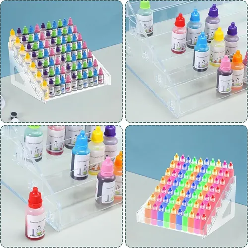 Organizador De Pintura Acrílica Transparente (7 Niveles), Es