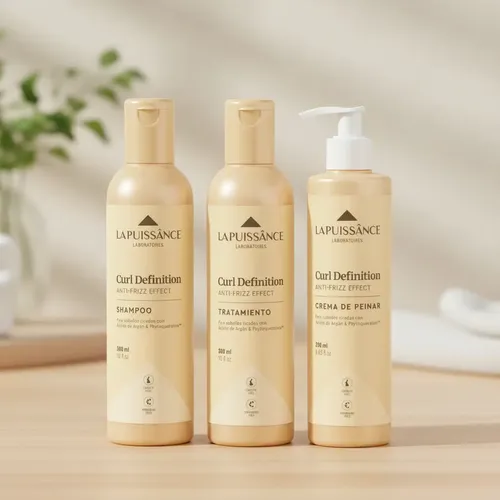 La Puissance Rulos Shampoo + Acondicionador + Crema Peinar