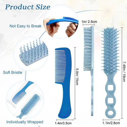 Set De Cepillos Y Peines Para Cabello Cydioa 100 Piezas Mult