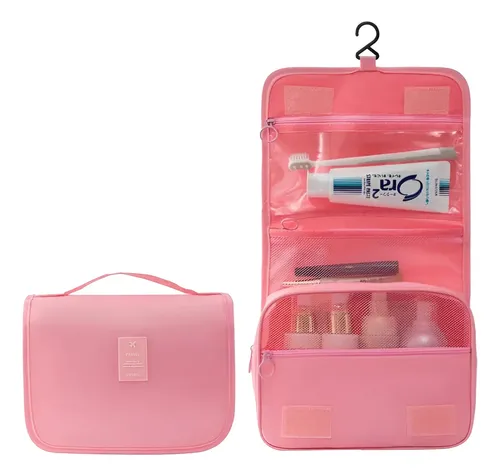 Neceser Rosa Kogu Impermeable Maquillaje Viaje Organizador