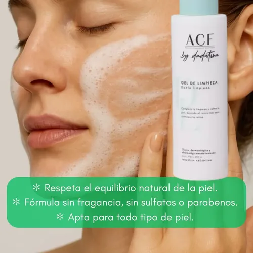 Dadatina Gel Limpieza Facial Acf Piel Sensible Calmante 200