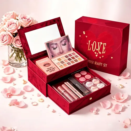 Kit Completo De Maquillaje, Sombra De Ojos Y Lápiz Labial Pa
