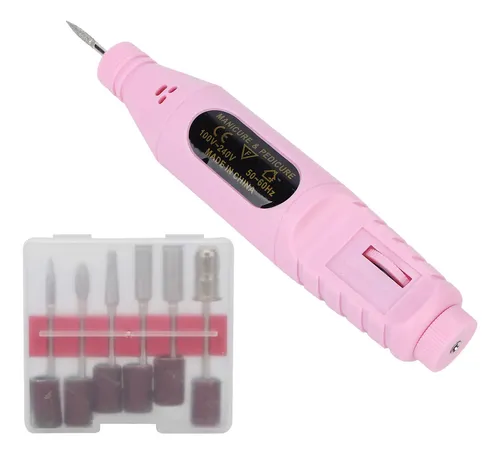 Set De Limas De Uñas Eléctricas Usb, Perforadora Portátil, 6
