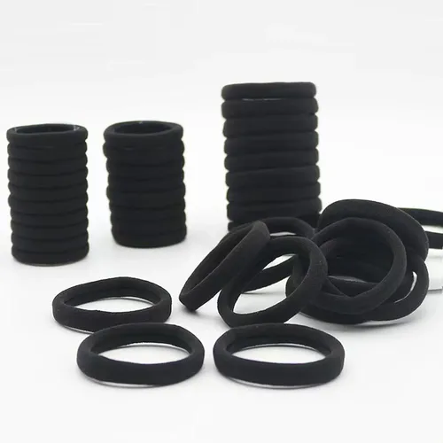 Cintas Elásticas Negras Para Mujeres Y Niñas, 200 Unidades