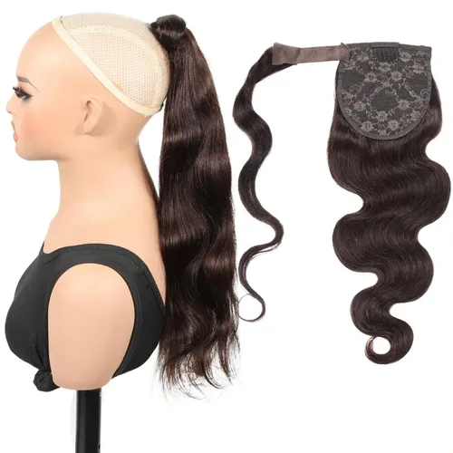 Extensión Ponytail Cabello Humano Ondulado 50 Cm