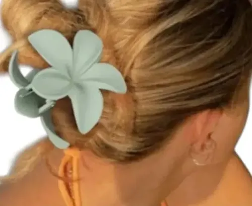 Broche De Pelo Hebillas Pack X 3 Surtidos Diseño Flor Opaca.